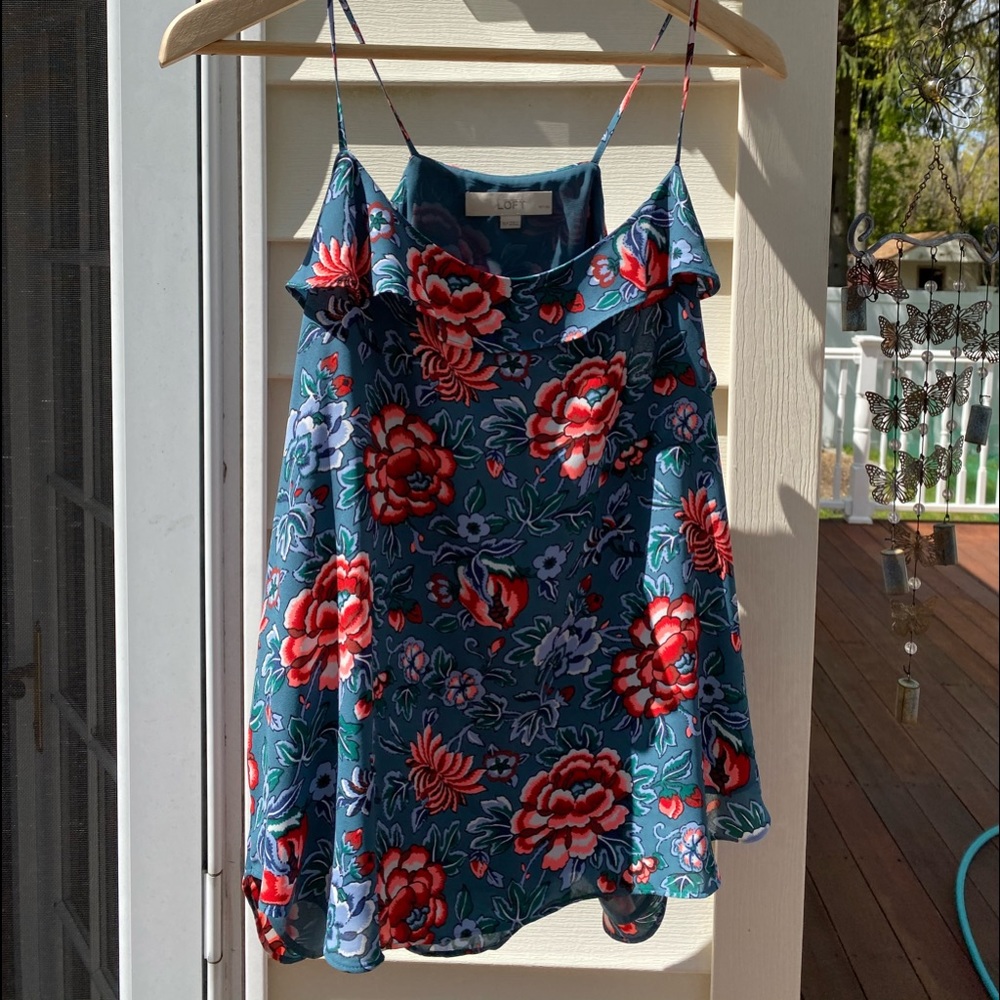 Loft floral tank top XLP